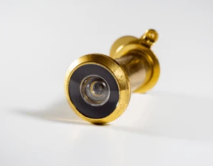 Brass peephole picture