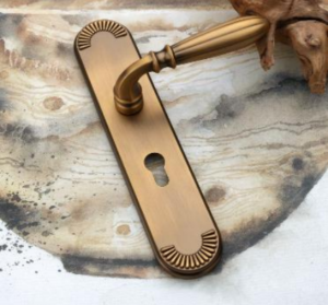 Brass door handle picture