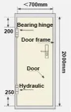 Hydraulic Door Closer Hinge