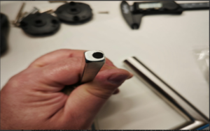 Non-central spindle