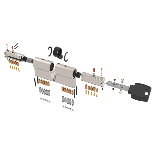 reversible key cylinder